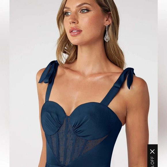 AZAZIE RAQUEL STRETCH SATIN JUMPSUIT - Picture 8 of 10